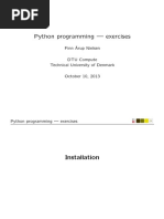 Python Programming - Exercises