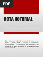 Acta Notarial