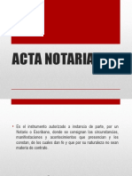 Acta Notarial