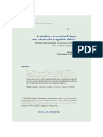 Análise da engenharia didática e dos exercícios de língua