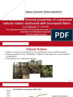 Mechanical and Thermal Properties of Vulcanized Natural Rubber Reinforced With Bio-based Fillers
