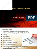 Consumer Behavior Audit: Cuckoo's Den