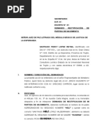  MODELO DE Rectificación de Partida 