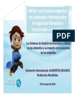 Los Sistemas de Gestion de Inocuidad y Calidad en Los Alimentos y Su Impacto en La Economia de Las Empresas