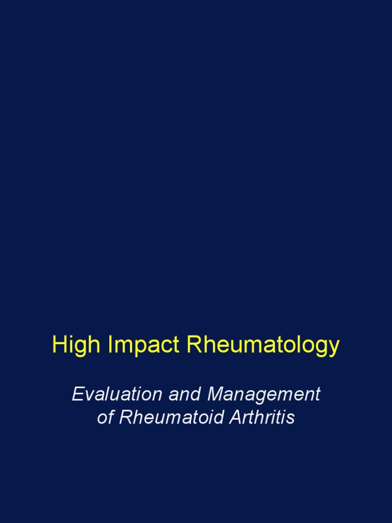 3 - Evaluation and Management of Rheumatoid Arthritis | PDF ...