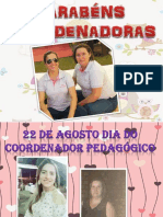 Parabéns Coordenadoras