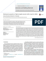 Mechanical Properties of High Strength Concrete With Scrap Tire Rubber