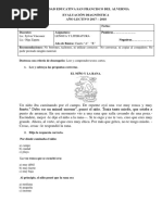 EVALUACIÓN DIAGNÓSTICA 2017