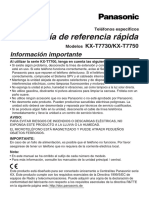 Manual Castellano Panasonic KX T7730 KX T7750 PDF