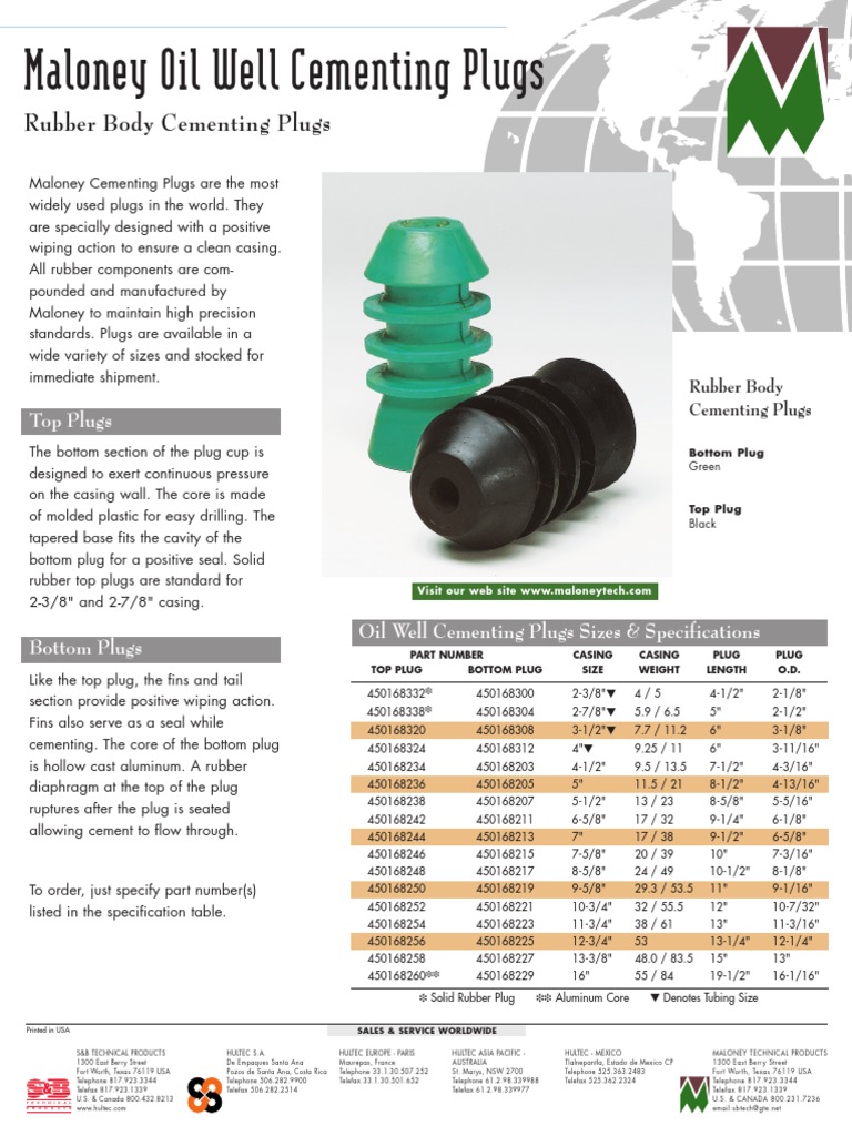 OilWell Reg Cement Plugs Casing (Borehole) Oil Well