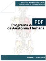 Programa Regular Anatomia Feb Jun 2016