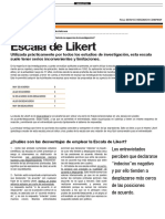 Escalas - Escala de Likert PDF
