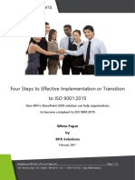 Transition To ISO 9001 2015 in 4 StepsAOQ