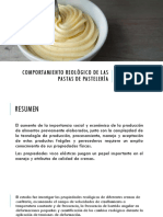 Comportamiento Reológico de Las Pastas de Pastelería