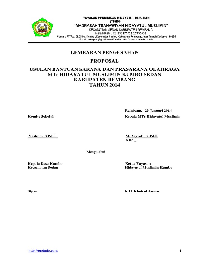 Contoh Proposal Pengajuan Dana Olahraga Badminton Berbagi Contoh Proposal