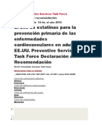 Uso de Estatinas en La Enfermedad Cardiovascular