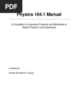 Physics 104.1 Manual