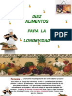 10 Alimentos para La Longevidad .Pps