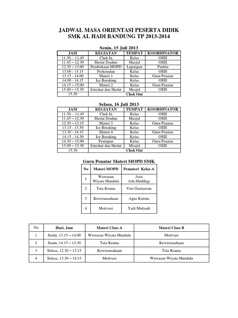 Calendar Mndot Jadwal Kegiatan Penting Mdta-dikompresi