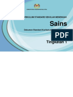 DSKP Sains Tingkatan 1 PDF