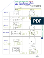 (CAO TUẤN) - CÔNG THỨC TÍNH DIỆN TÍCH, THỂ TÍCH CỦA MỘT SỐ HÌNH THƯỜNG GẶP PDF