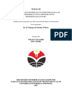 Peran Teknologi Informasi Dan Komunikasi Dalam Bidang Pendidikan Guna Meningka Kan Profesionalitas Guru.