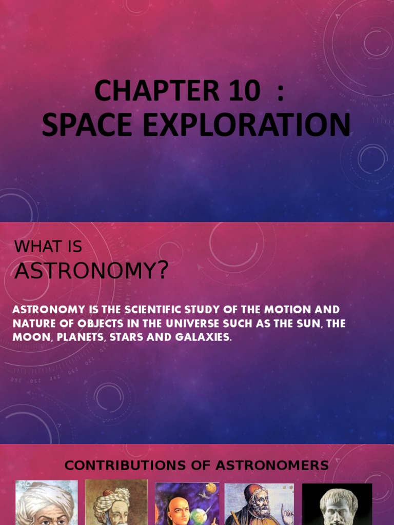 Overview of Space Exploration and Astronomy | PDF | Satellite | Space Probe