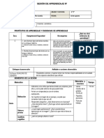 Sesión de Aprendizaje Nº