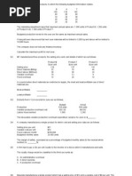 F2 Pre-Exam Questions