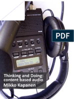Thinking and Doing: Content Based Audio - Mikko Kapanen