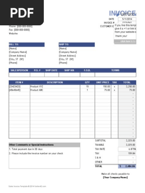 Sales Invoice
