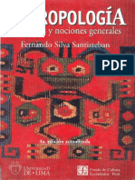 ANTROPOLOGIA Conceptos y Nociones Generales SILVA SANTISTEBAN PDF