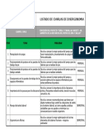 Listado de Charlas de Disergonomia