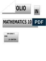 Portfolio: Mathematics 10