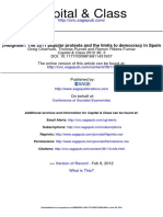 Greig Charnock, Thomas Purcell and Ramon Ribera-Fumaz's 2012 article, '¡Indígnate! The 2011 popular protests and the limits to democracy in Spain'.