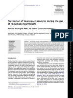 Prevention of Tourniquet Paralysis PDF