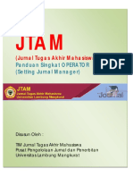 Panduan Singkat JTAM-OJS untuk Operator