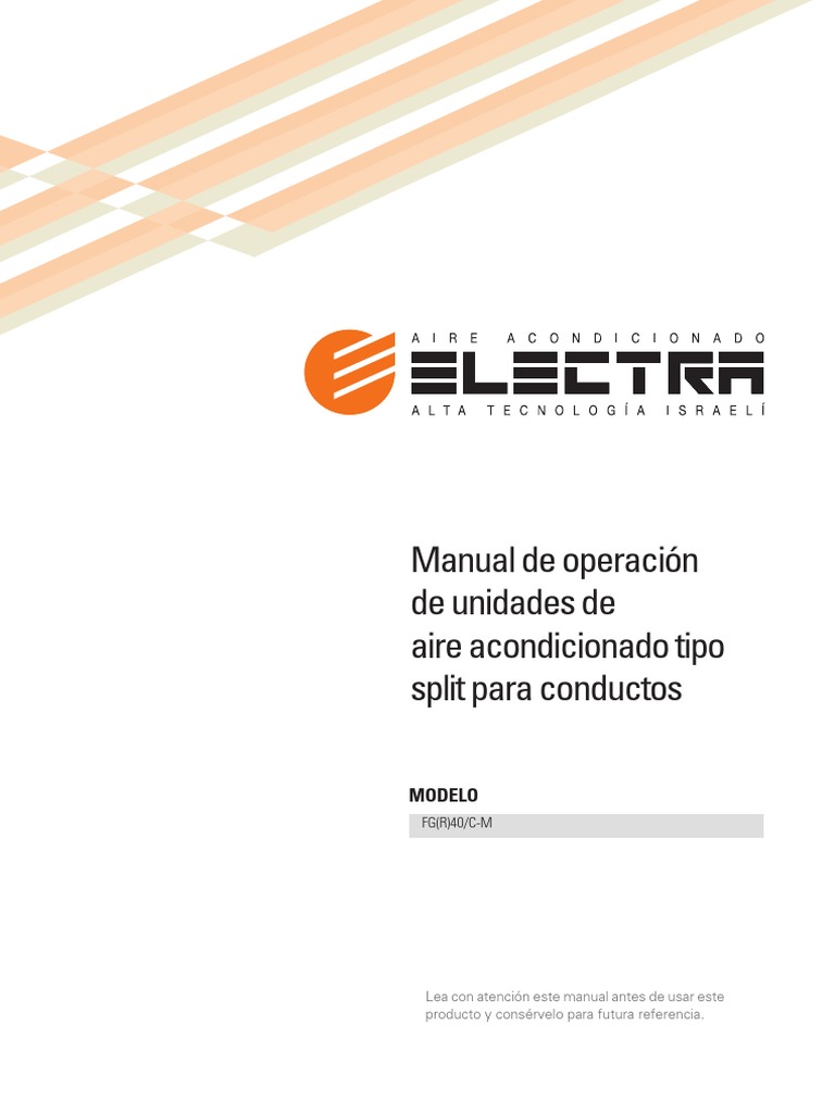 Manual de Aire Acondicionado Electra | PDF