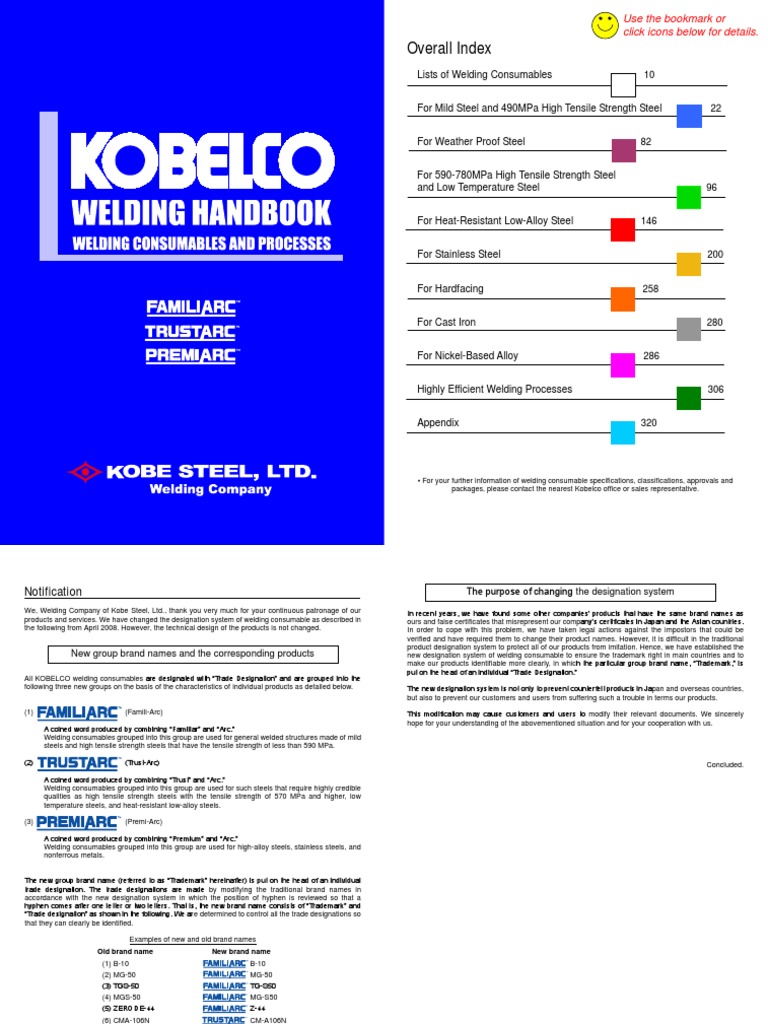 KOBELCO Welding Handbook.pdf Welding Wire