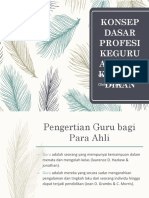 Konsep Dasar Profesi Keguruan Atau Kependidikan