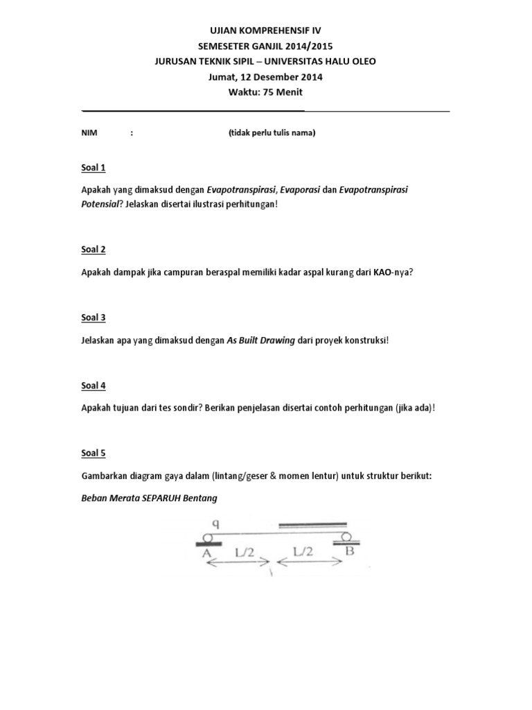 45+ Soal tes teknik sipil ideas