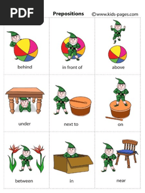 Prepositions | Pdf