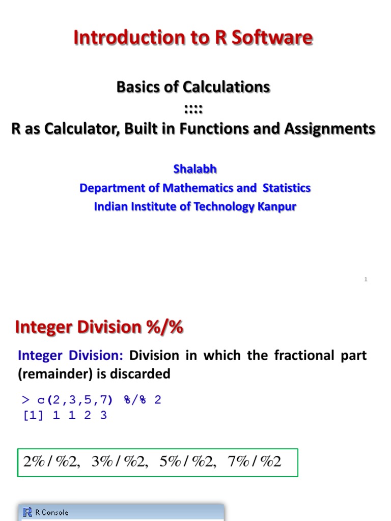 Rcourse Lecture5 Calculations Division Mathematics Arithmetic
