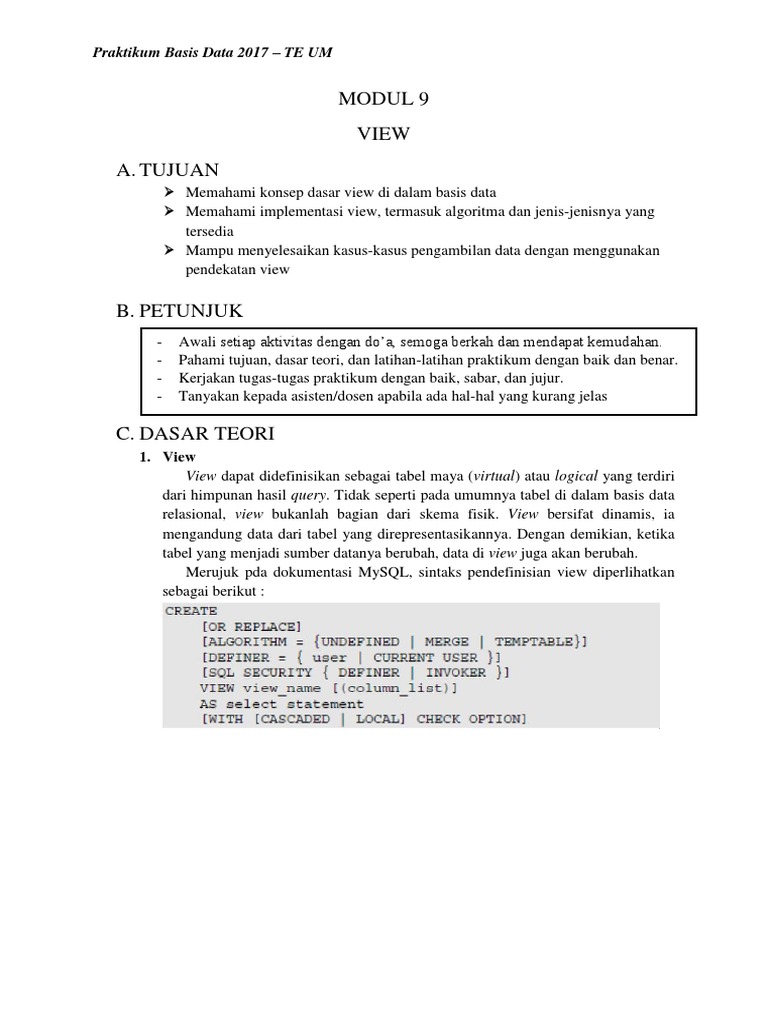 Modul 9 View PDF | PDF