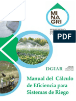 Manual Determinacion Eficiencia de Riego MINAGRI PDF