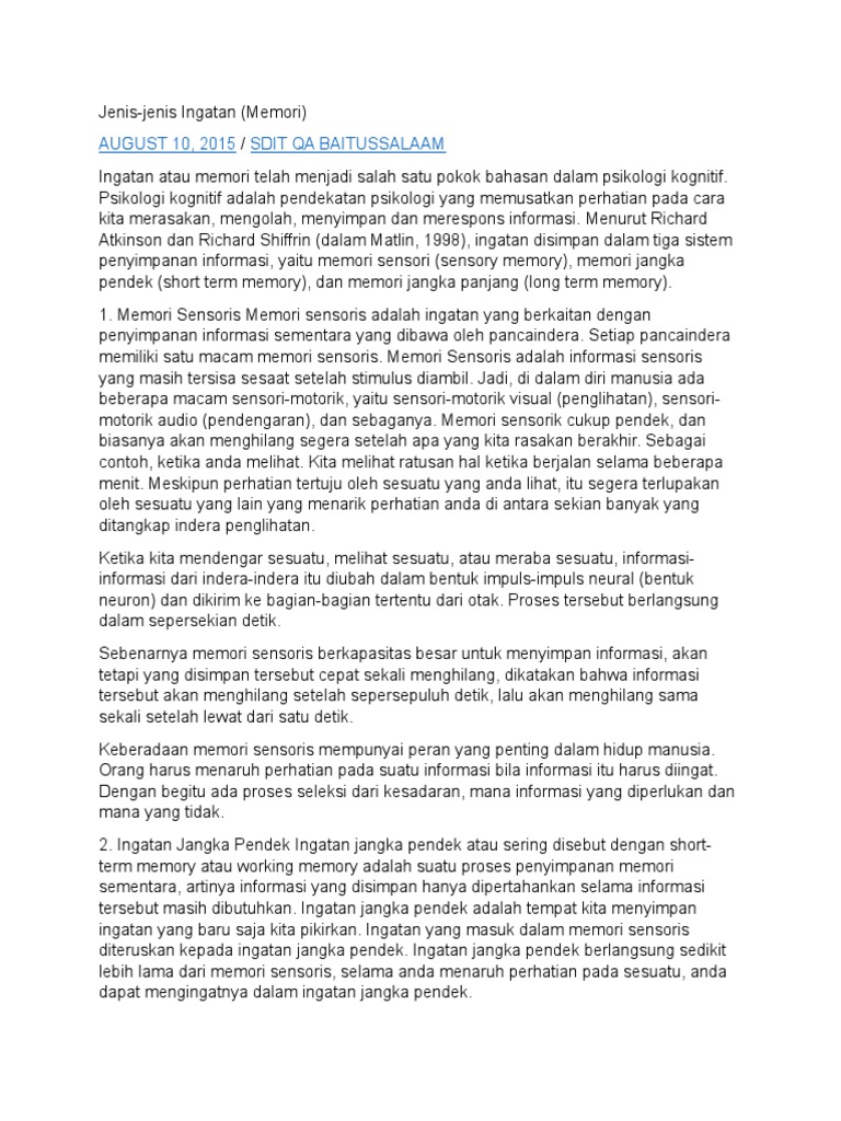 Ingatan Pdf