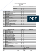 Checklist Elevador Plataforma