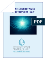 Disinfect water with UV light