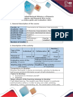 Activity Guide - Unit 1 - Act. 1 - Giving Advice - Recognition Task Forum