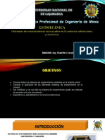 Sistemas de sostenimiento más usados en minería subterránea